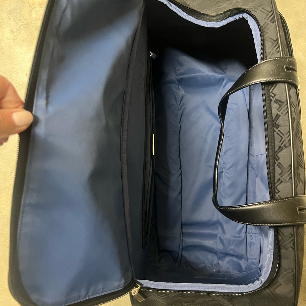 Tumi Black Patterned Overnight With Roller Wheels - image 2